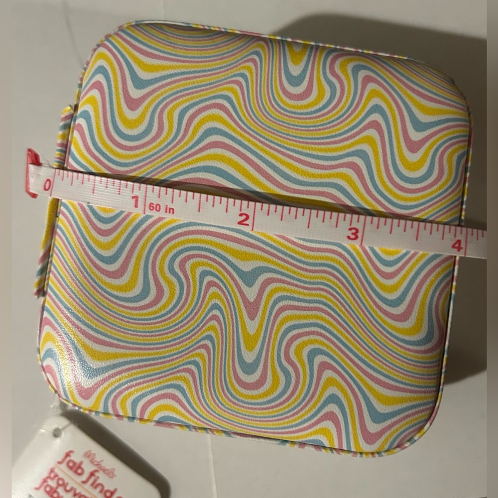 Travel Jewelry Organizer Case 60s Retro Print NWT - Picture 6 of 7